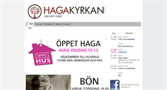 Desktop Screenshot of hagakyrkan.nu