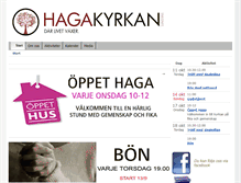 Tablet Screenshot of hagakyrkan.nu